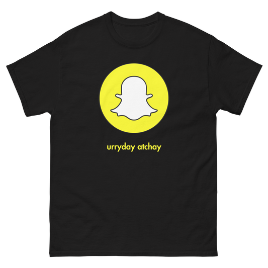 Unisex classic tee Snapchat logo